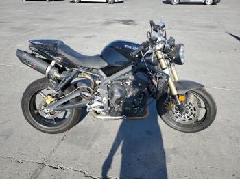  Salvage Triumph Motorcycle Street