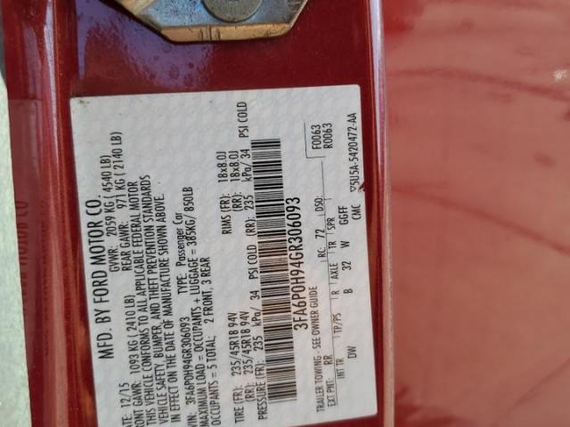 Ford Fusion Se Image 3