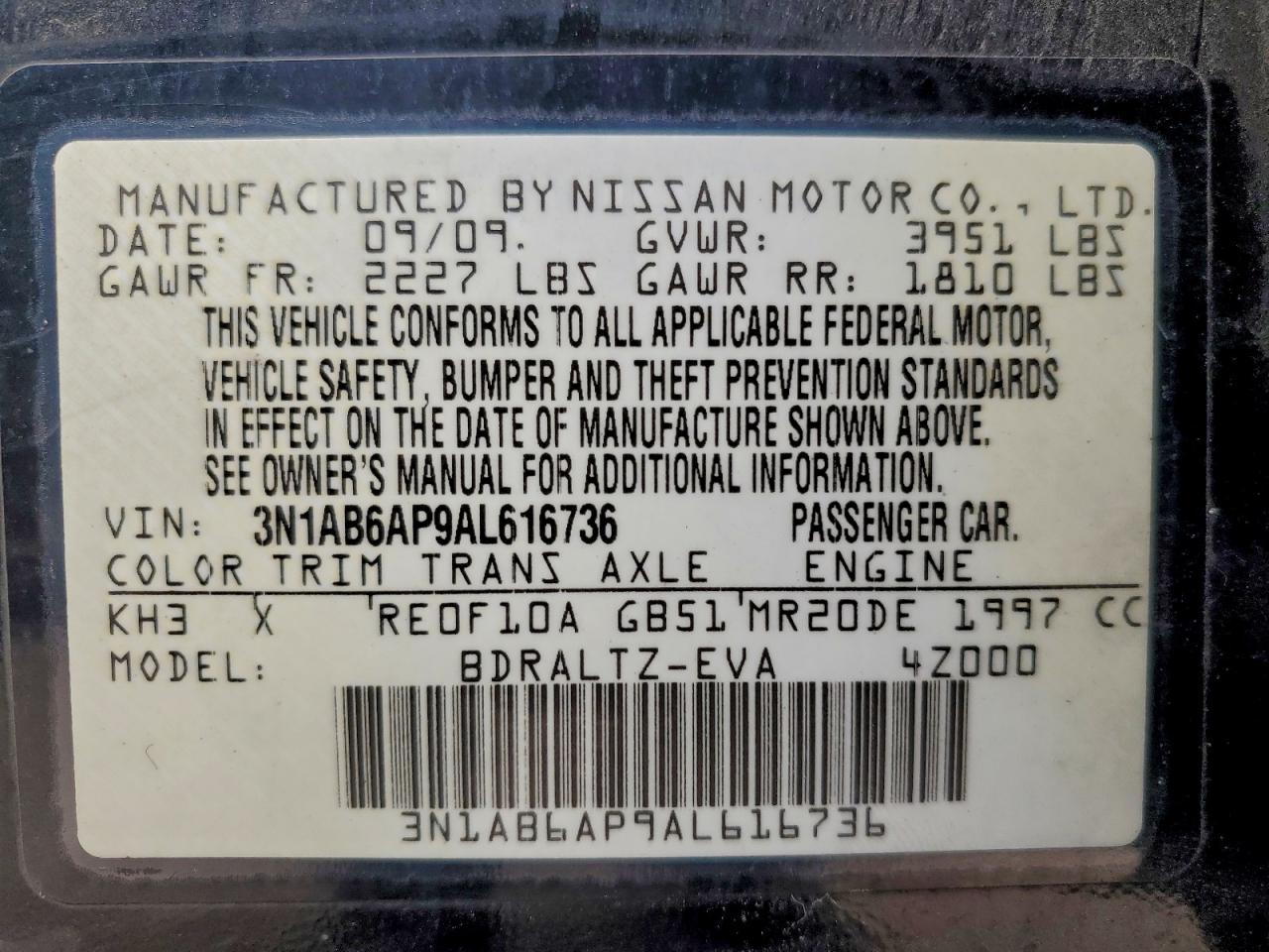 Nissan Sentra 2.0 Image 10